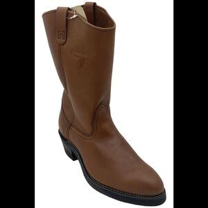 Western Work Men's 12" Waterproof Boots Leather Brown - Extra Wide